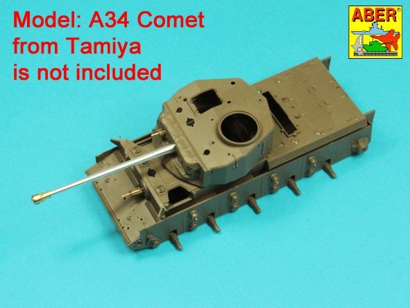 Aber 35L-332 Lufa 76,2 mm (3 cale) 17 funtowa Mk. II z hamulcem wylotowym do czołgu A34 COMET 1/35 – zdjęcie 10