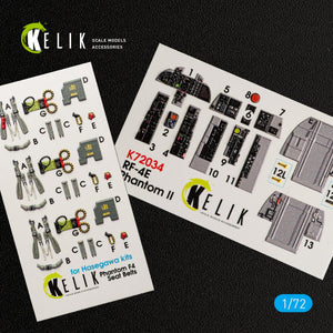 KELIK K72034 RF-4E &amp;quot;PHANTOM II&amp;quot; INTERIOR 3D DECALS FOR HASEGAWA KIT 1/72 – image 4