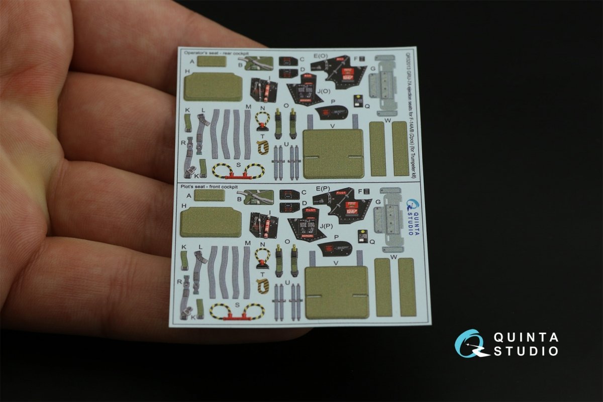 Quinta Studio QR32013 GRU-7A ejection seats F-14A/B (2 pcs) ( Trumpeter ) 1/32 – zdjęcie 8