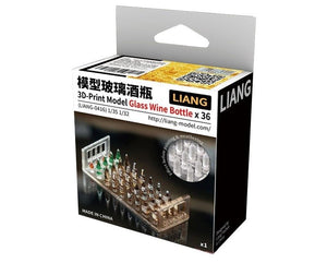 Liang 0416 Modèle imprimé en 3D Bouteille de vin en verre x 36 1/32 1/35 – image 2