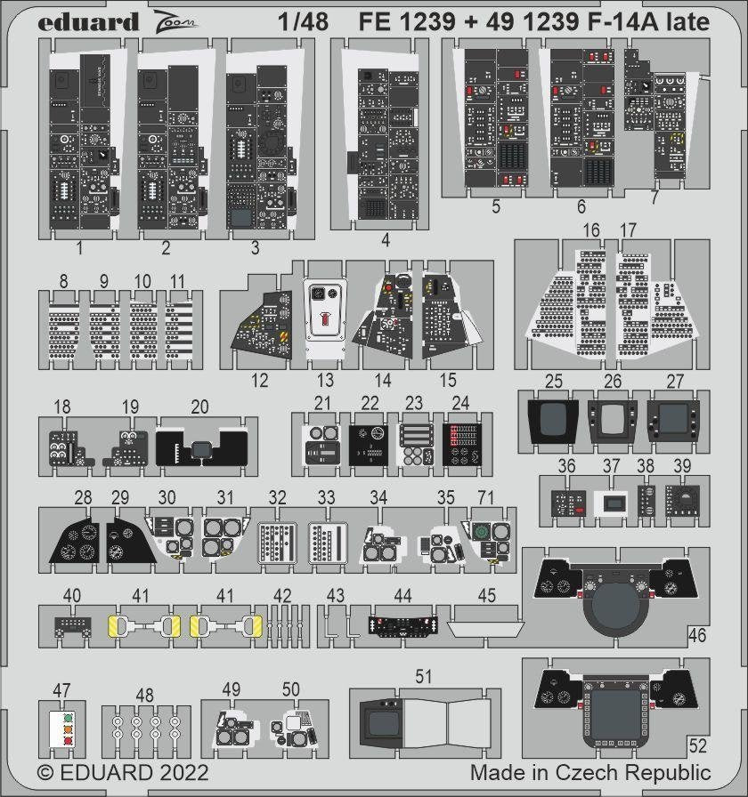 Eduard FE1239 F-14A late TAMIYA 1/48