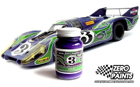 Peinture Zero Paints ZP-1019 Porsche 917 Purple Hippie (Psychedelic Martini Racing Team) 60 ml – image 2