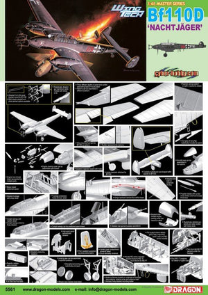 Cyber Hobby 5561 Bf 110D &amp;quot;Nachtjager&amp;quot; 1/48