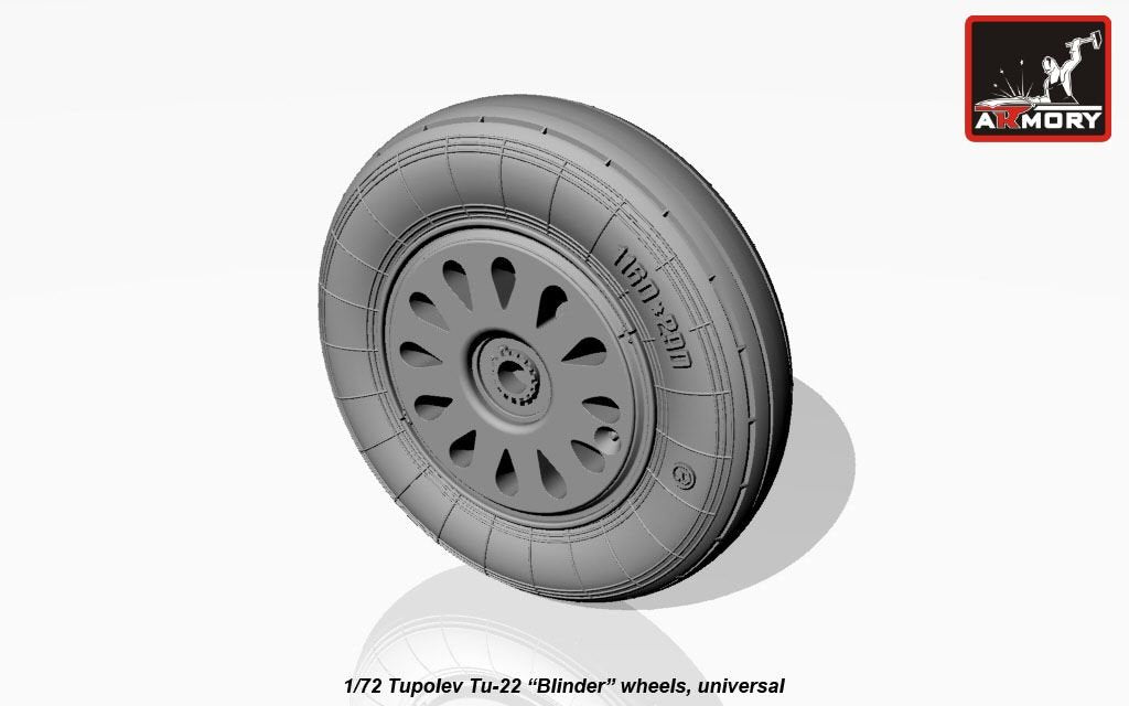 Armory Models AW72043 Tupolev Tu-22 Blinder wheels 1/72 – image 8