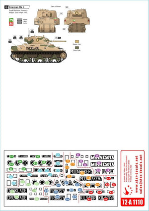 Star Decals 72-A1110 British 9th Armoured Division. Africa, Palestine and Syria 1/72 – imagen 2