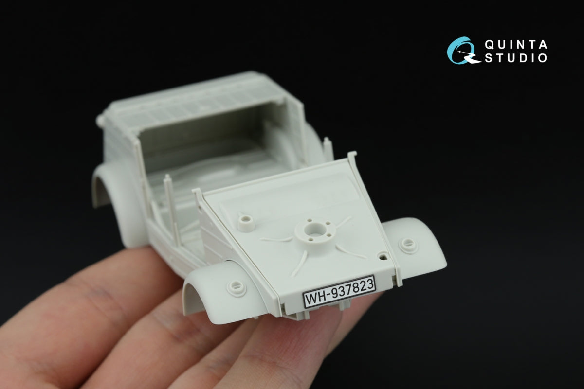 Quinta Studio QDS-35151 Kubelwagen Type 82 3D-Printed &amp; coloured Interior on decal paper (Meng VS-016) (Small version) 1/35