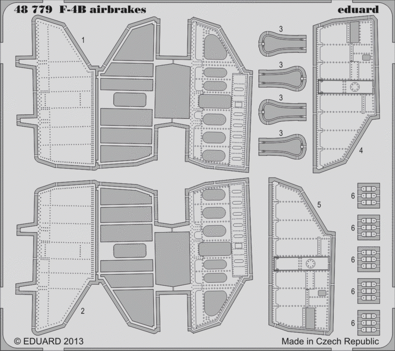 Eduard 48779 F-4B airbrakes 1/48 Academy