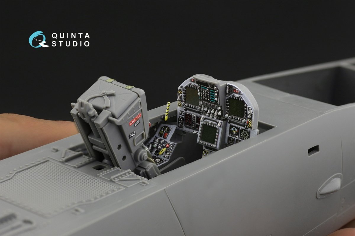 Quinta Studio QD32109 F/A-18C Late 3D-Printed &amp;amp; coloured Interior on decal paper (Academy) 1/32 – immagine 8