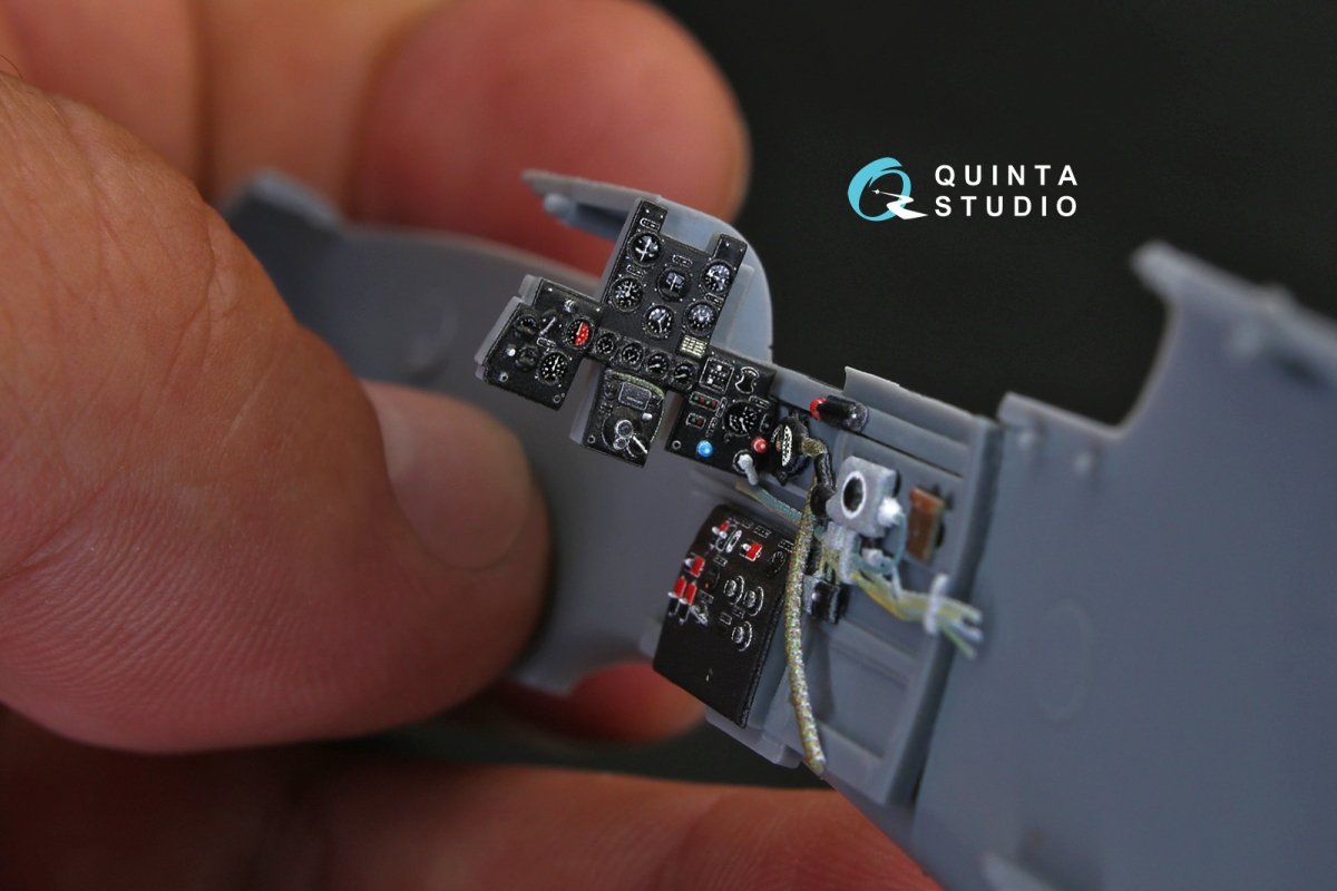 Quinta Studio QD48140 Ki-61-I 3D-Printed &amp;amp; coloured Interior on decal paper (for Hasegawa kit) 1/48 – Bild 7