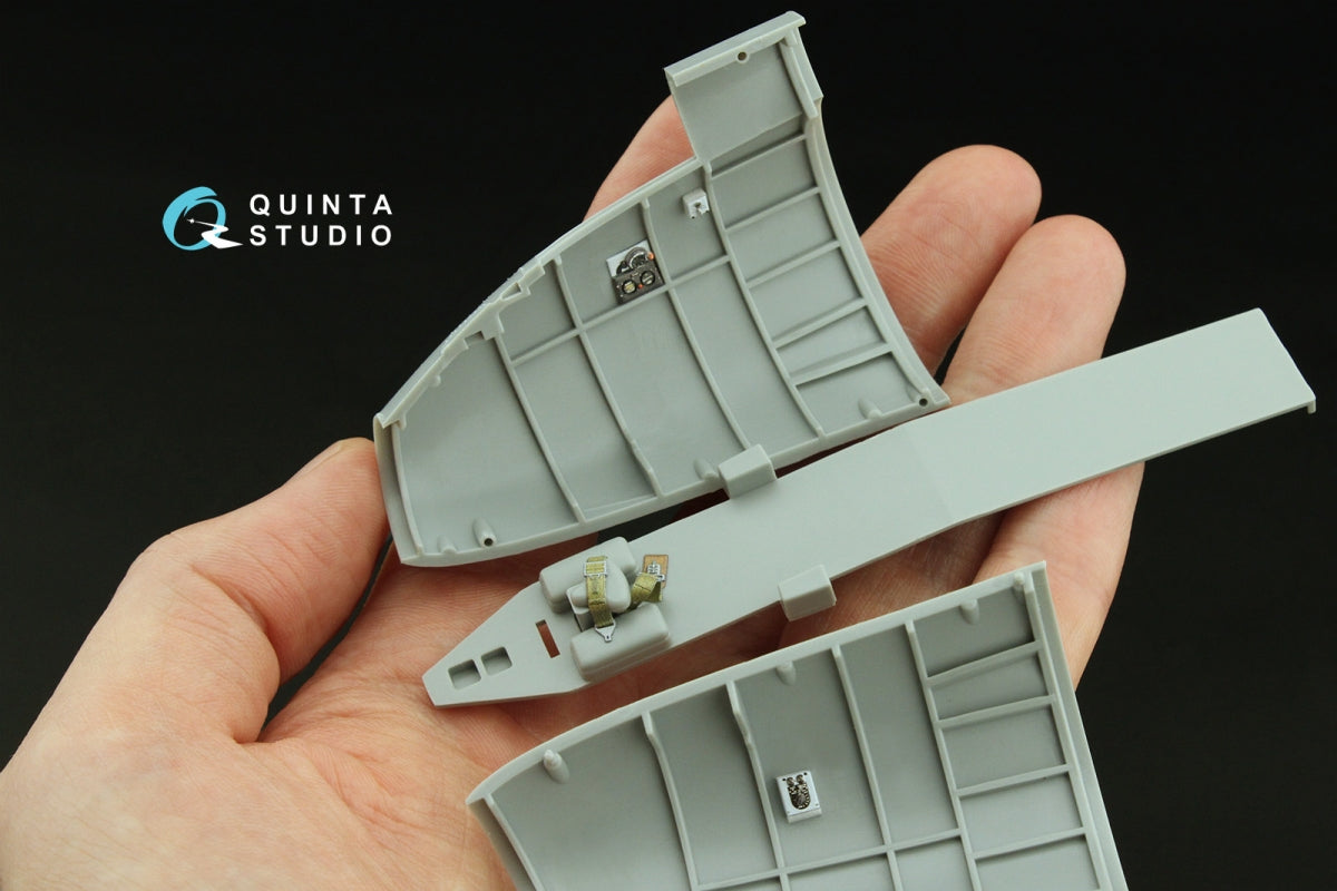 Quinta Studio QD32236 Boeing B-17E/F Navigator, bombardier, waist and tail gunners compartments. 3D-Printed coloured Interior (HK models) 1/32 – Bild 5