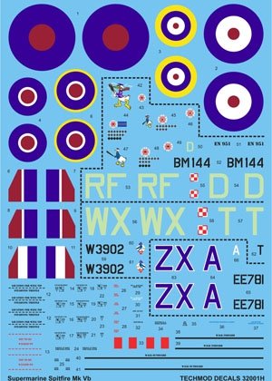 Techmod 32001 - Supermarine Spitfire Mk VB 1/32