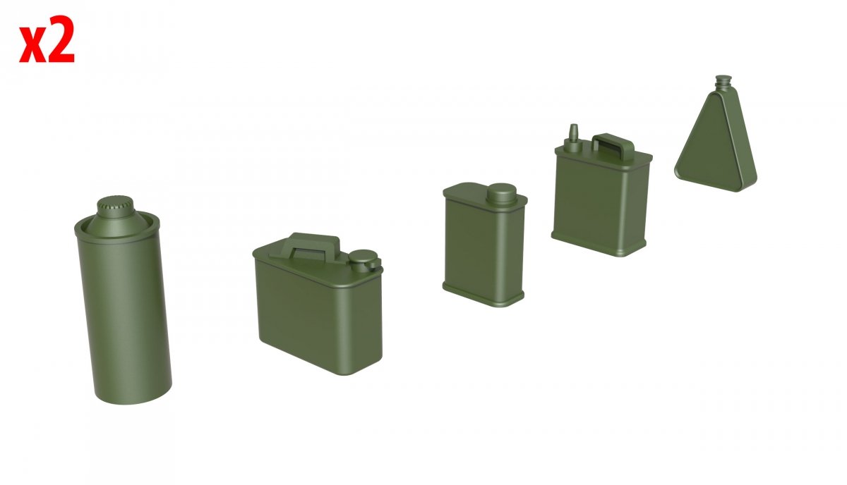 MiniArt 35595 OIL &amp;amp; PETROL CANS 1930-40s 1/35 – zdjęcie 5