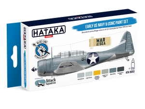 Hataka HTK-BS53 Early US Navy &amp;amp; USMC paint set (6x17ml)
