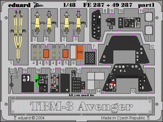 Eduard 49287 TBM-3 1/48 ACCURATE MINIATURES – imagen 3