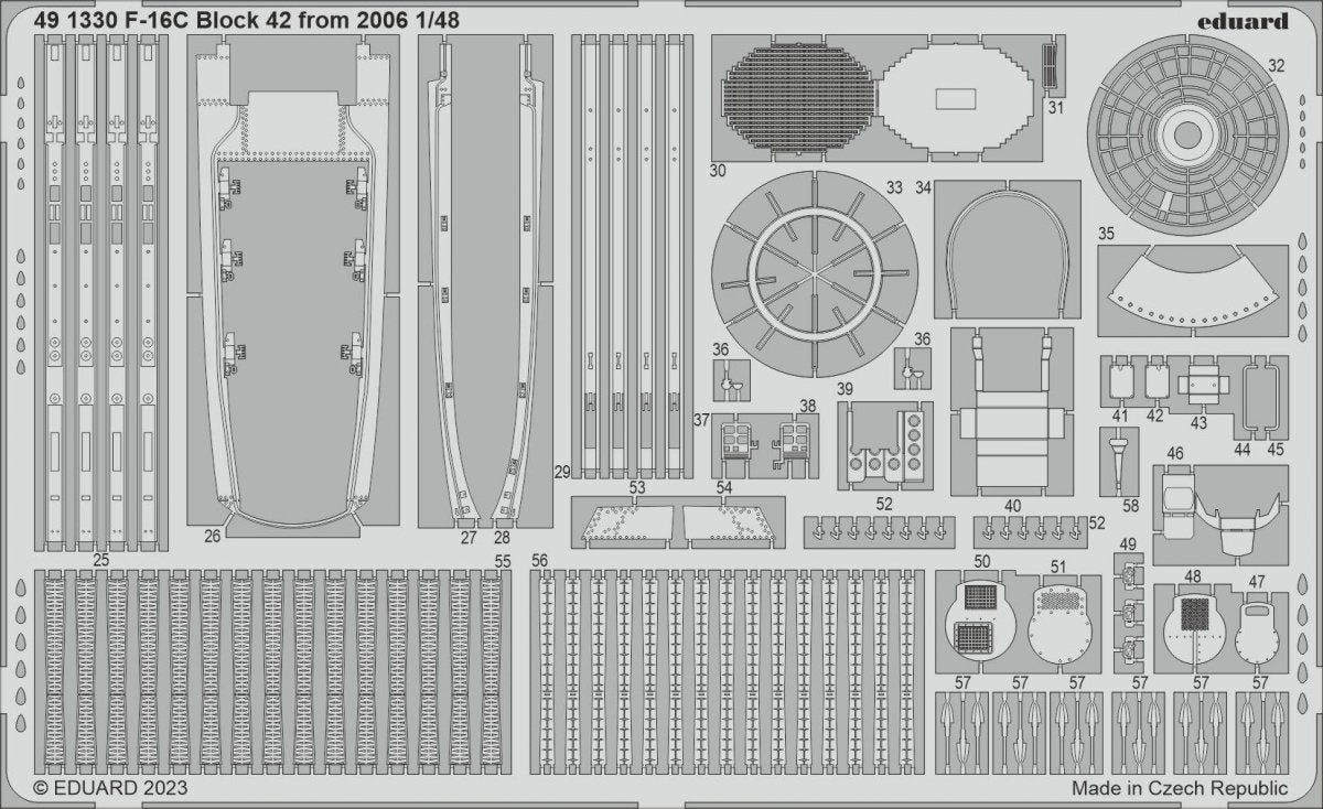 Eduard 491330 F-16C Block 42 from 2006 KINETIC MODEL 1/48 – Bild 2