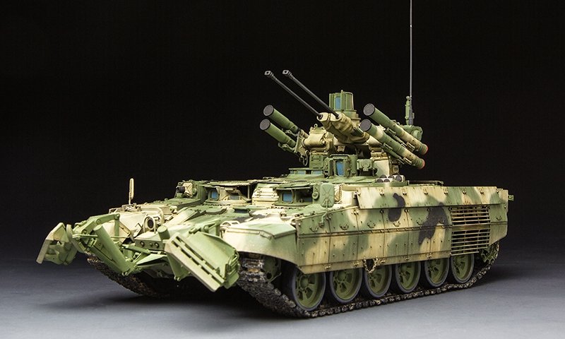 Meng Model TS-010 RUSSIAN TERMINATOR FIRE SUPPORT COMBAT VEHICLE BMPT w/KMT-8 1/35 – Bild 2