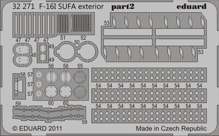 Eduard 32271 F-16I SUFA exterior ACADEMY 1/32 – Bild 2