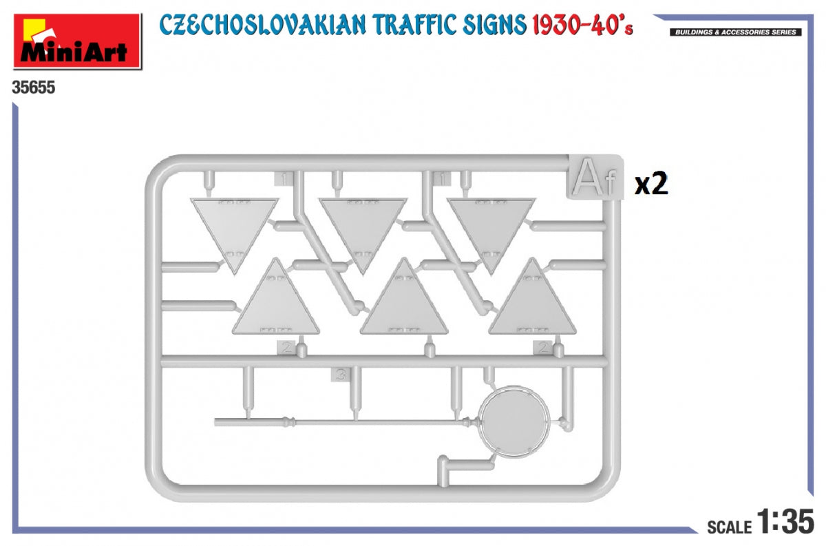 Miniart 35655 CZECHOSLOVAKIAN TRAFFIC SIGNS 1930-40’s 1/35 – zdjęcie 5