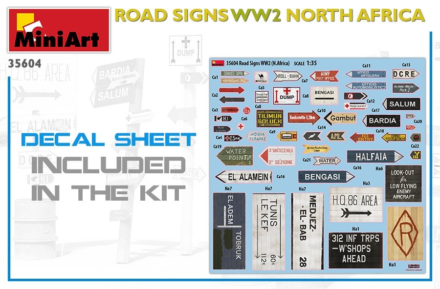 MiniArt 35604 Road Signs WW2 North Africa 1/35 – Bild 2