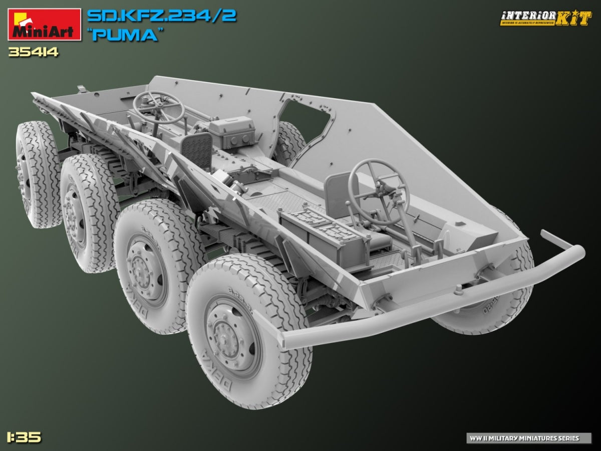 MiniArt 35414 Sd.Kfz. 234/2 PUMA. INTERIOR KIT 1/35 – Bild 34