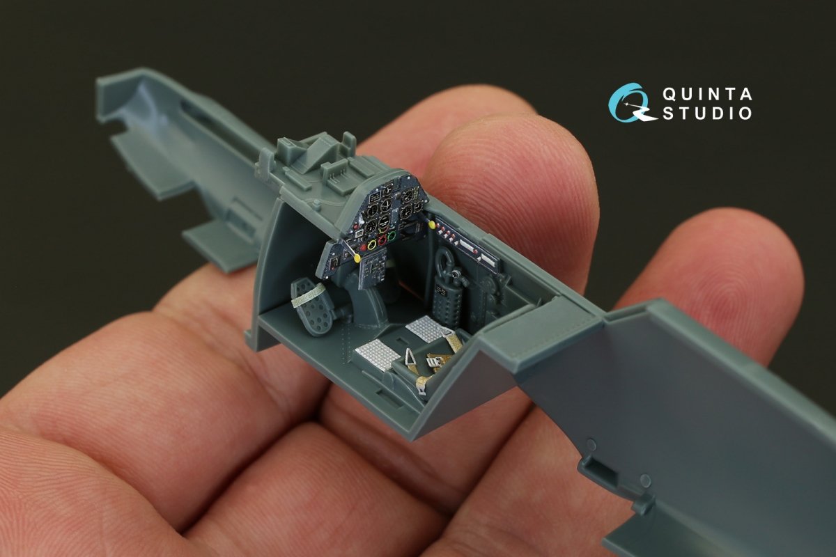Quinta Studio QD48086 Bf 109E-1/E-3 3D-Printed &amp;amp; colored Interior on decal paper (for Eduard kit) 1/48 – image 5