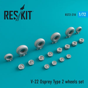 RESKIT RS72-0218 V-22 Osprey Type 2 wheels set 1/72