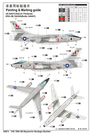 Trumpeter 02873 ERA-3B Skywarrior Strategic Bomber – immagine 3