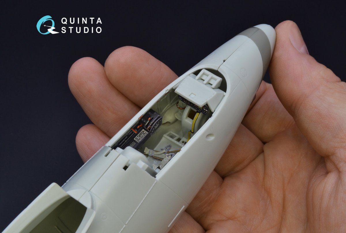Quinta Studio QD32075 He 162 3D-Printed &amp;amp; coloured Interior on decal paper (for Revell kit) 1/32 – immagine 6