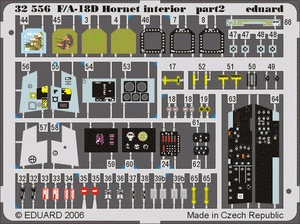 Eduard 32556 F-18D interior 1/32 ACADEMY – zdjęcie 2