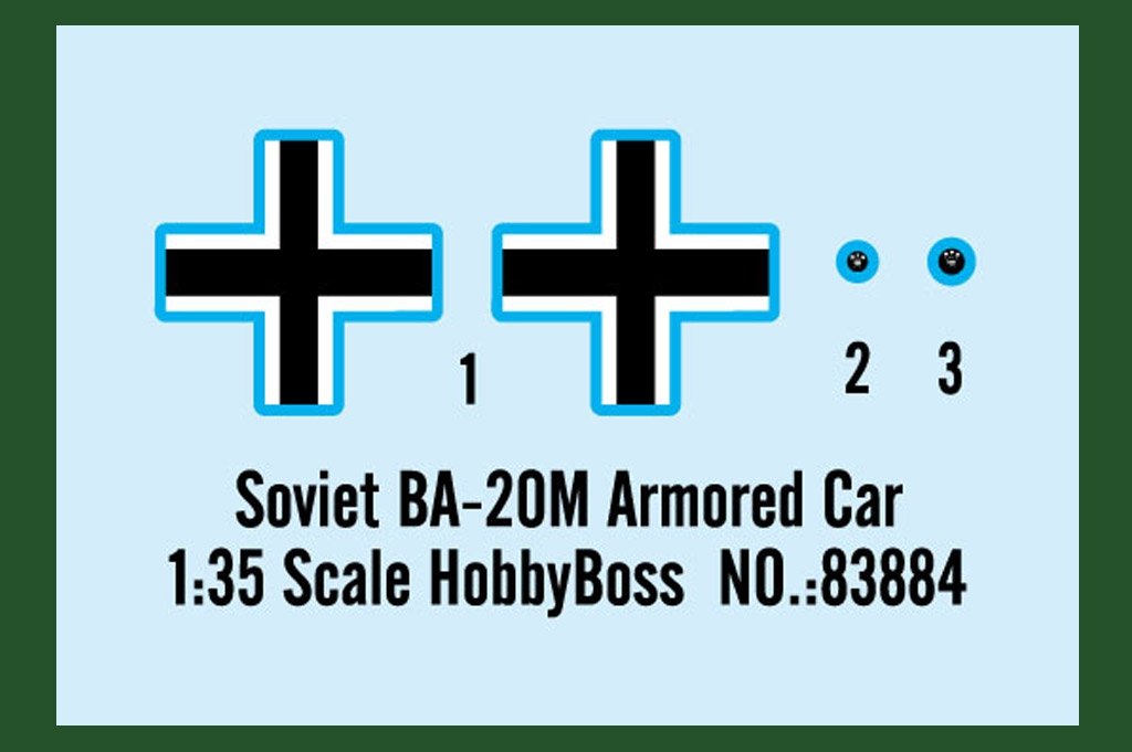 Hobby Boss 83884 Soviet BA-20M Armored Car 1/35 – zdjęcie 2