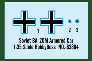 Hobby Boss 83884 Soviet BA-20M Armored Car 1/35 – zdjęcie 2