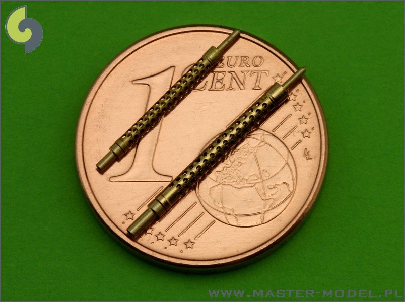 Master AM-48-054 Italian machine gun Breda SAFAT 12,7mm barrels (2pcs) 1/48 – immagine 3