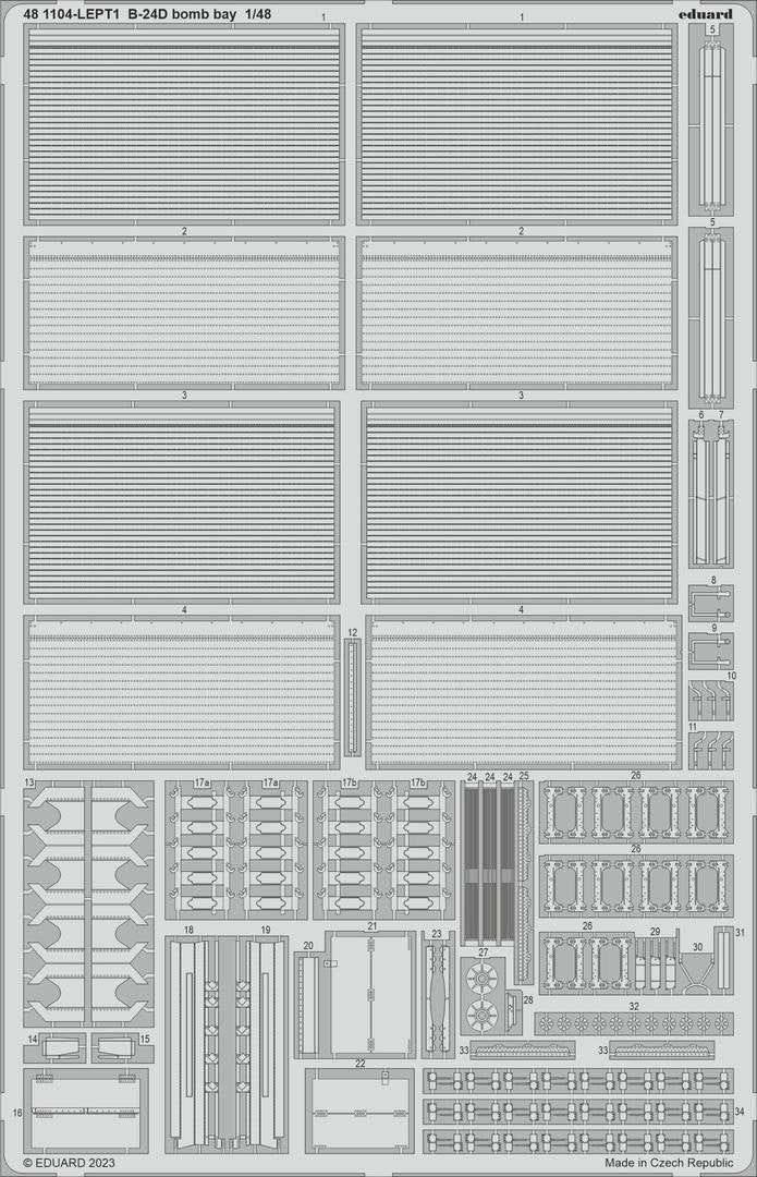Eduard 481104 B-24D bomb bay REVELL 1/48 – image 2