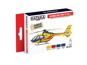 Hataka HTK-AS79 Air Ambulance (HEMS) paint set vol. 2 4x17ml