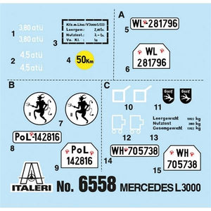 Italeri 6558 MERCEDES BENZ L3000 S 1/35 – zdjęcie 5