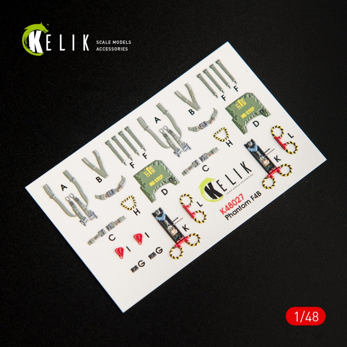 KELIK K48027 F-4B INTERIOR 3D DECALS FOR TAMIYA KIT 1/48 – immagine 5