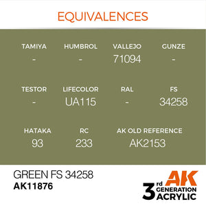 AK Interactive AK11876 GREEN FS 34258 – AIR 17 ml – imagen 3
