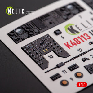KELIK K48113 UH-60A Black Hawk - Type 1 interior 3D decals for ICM kit 1/48 – Bild 6