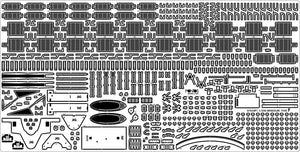 Pontos 37034FN USS BB-63 Missouri 1945 « Advanced » Detail Up Set pour maquette Hobbyboss (pont en bois couleur teck) 1/350 – image 32