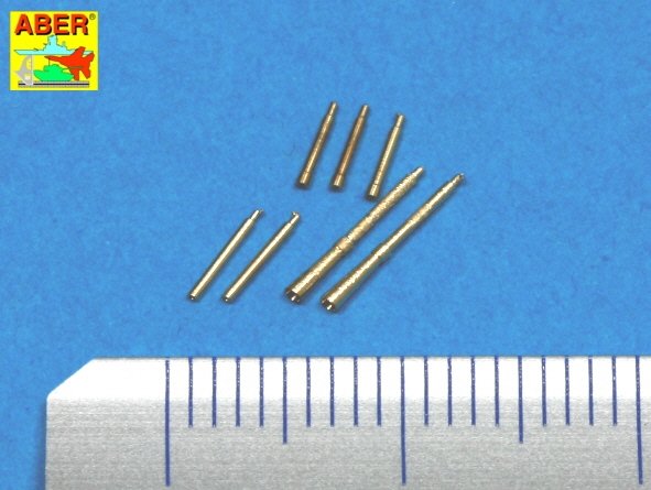 Aber 35L-099 Set of 7 barrels tips for Soviet Degtijarew DT and DP machine guns 1/35 – immagine 2