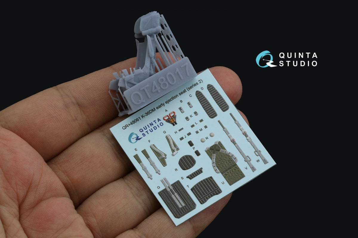 Quinta Studio QR+48061 K-36DM Series2 (early) ejection seat (for MiG-29, MiG-31, Su-27, Su-33 aircraft until 2007) (All kits) 1/48 – Bild 2