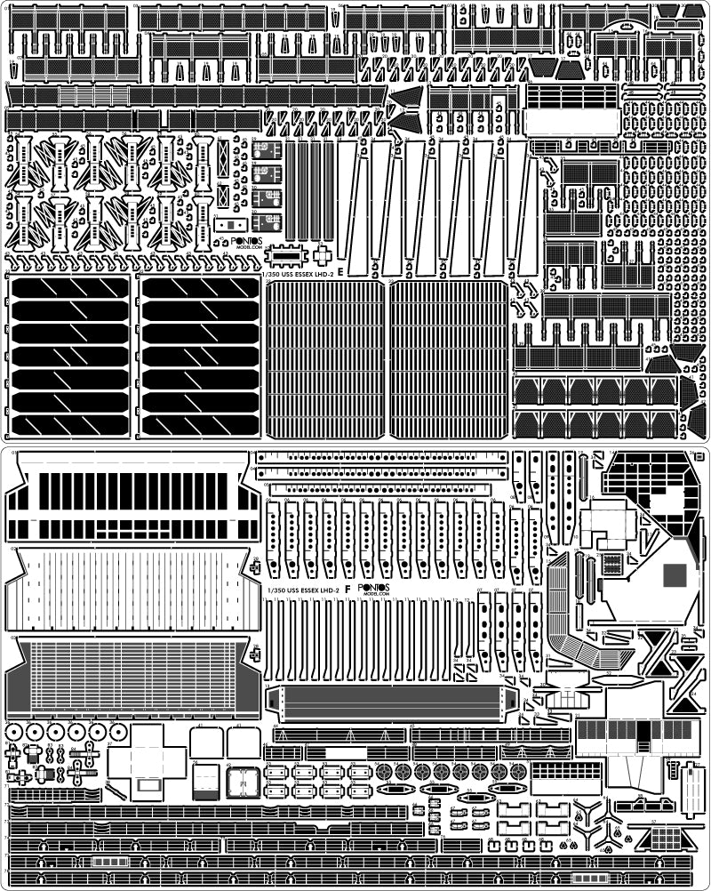 Pontos 37001R1 USS LHD-2 Essex Kit+Detail Up Set 1/350 – immagine 8
