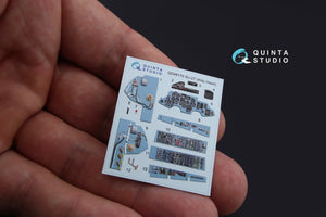 Quinta Studio QD48170 Su-27 3D-Printed coloured Interior on decal paper (for KittyHawk kit) 1/48 – immagine 3