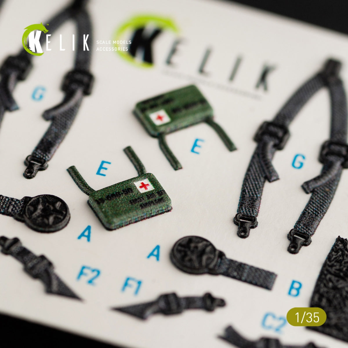 KELIK K35016 HH-60H RESCUE HAWK INTERIOR 3D DECALS FOR KITTY HAWK KIT 1/35 – Bild 7