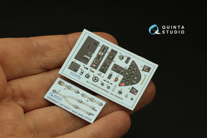 Intérieur imprimé en 3D et coloré sur papier décalcomanie Quinta Studio QD48392 F8F-1 Bearcat (Academy) 1/48 – image 3