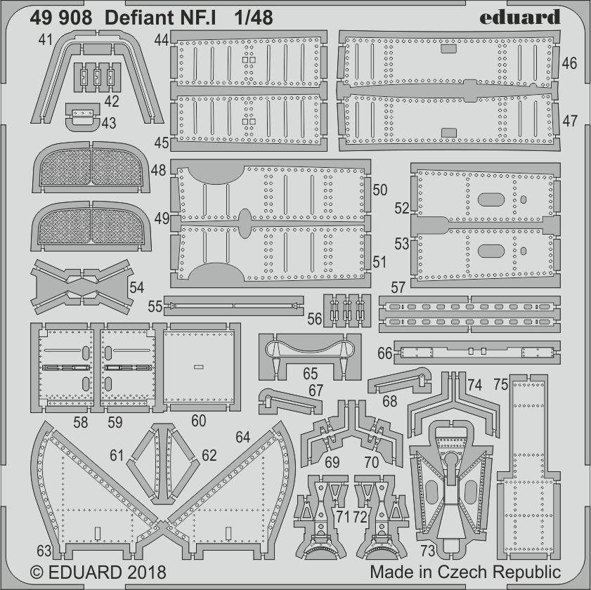 Eduard 49908 Defiant NF. I AIRFIX 1/48 – immagine 2