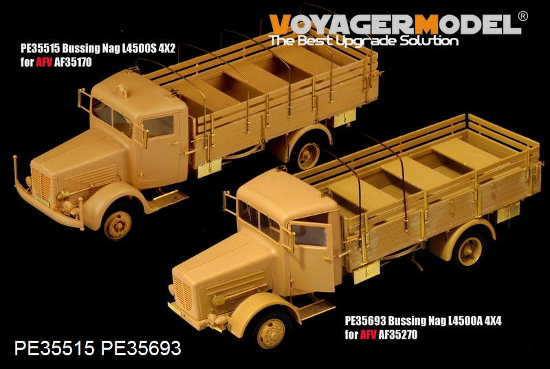 Camion cargo allemand Bussing Nag L4500A 4x4 de la Seconde Guerre mondiale, modèle Voyager PE35693, pour AFV 35270, échelle 1/35 – image 8