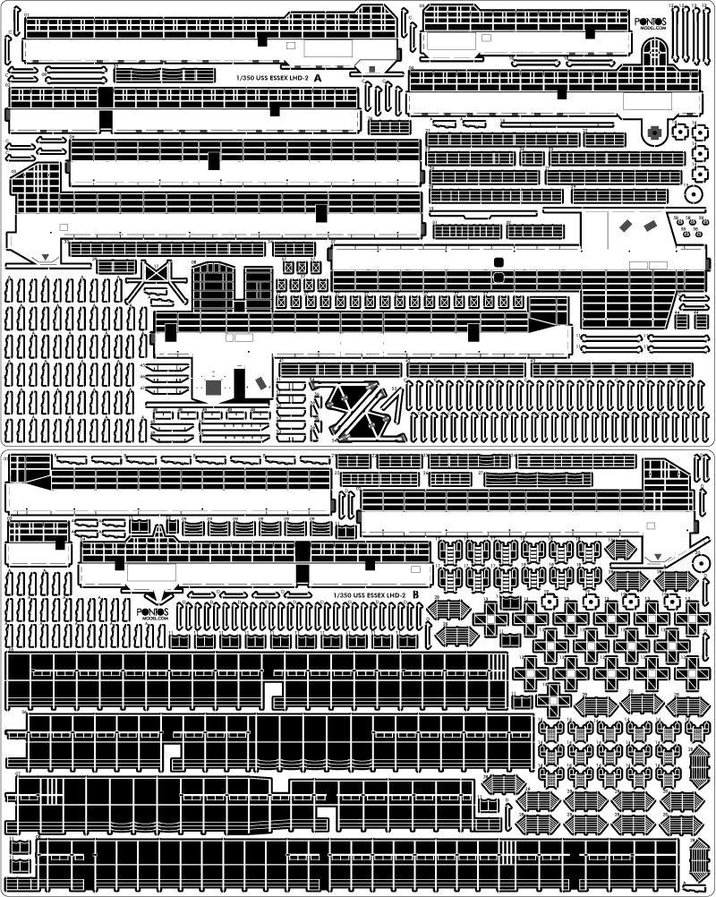 Pontos 37001R1 USS LHD-2 Essex Kit+Detail Up Set 1/350 – immagine 6