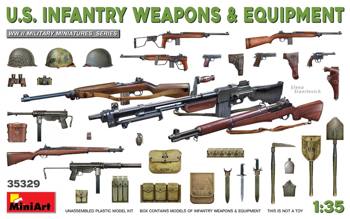 MiniArt 35329 U.S. INFANTRY WEAPONS & EQUIPMENT 1/35