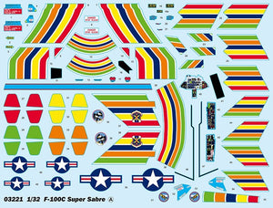Trumpeter 03221 F-100C Super Sabre 1/32 – imagen 3
